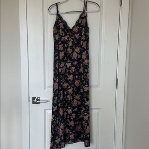 Floral Black Maxi Dress